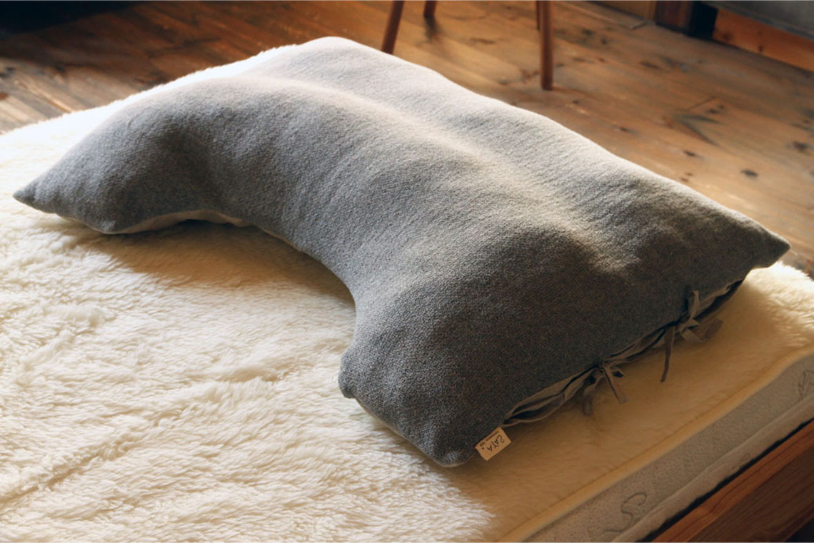 U字型枕カバー　ラーナ×リネン　レギュラーサイズ